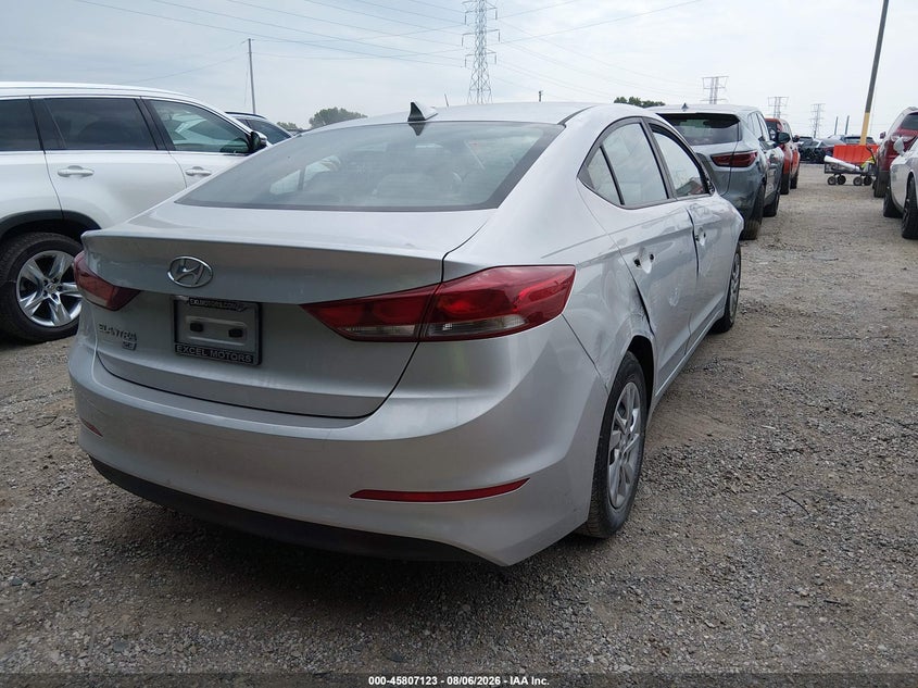 Vin: kmhd74lf2hu367230, lot: 46305970, hyundai elantra se 20174