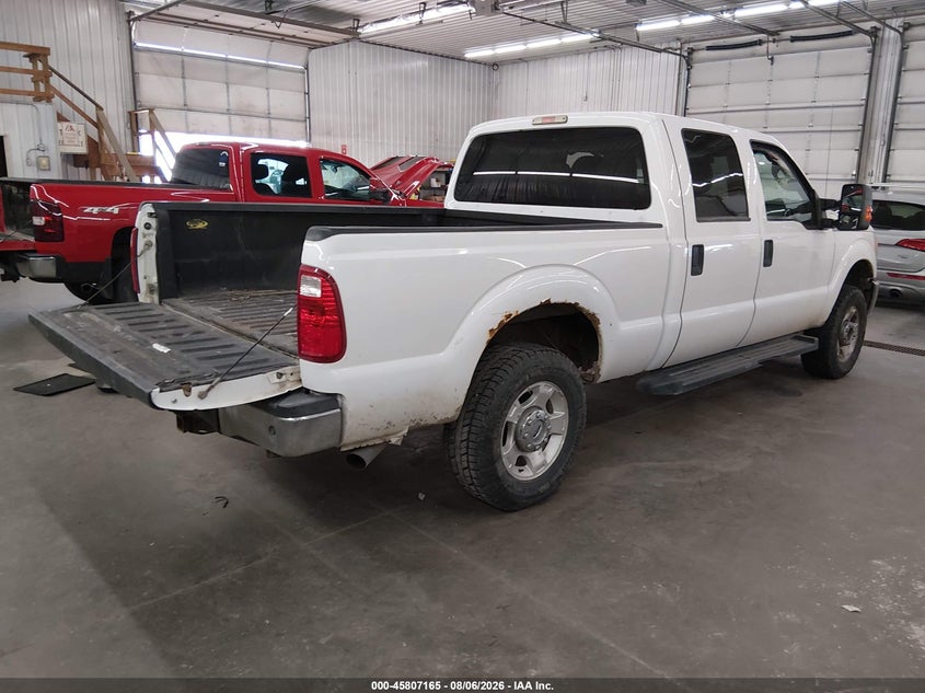Vin: 1ft7w2b62fea83467, lot: 46306011, ford f-250 xlt 20154