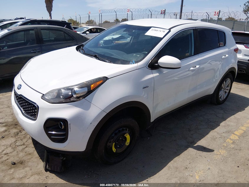 Vin: kndpmcac5k7510349, lot: 46306016, kia sportage lx 20192
