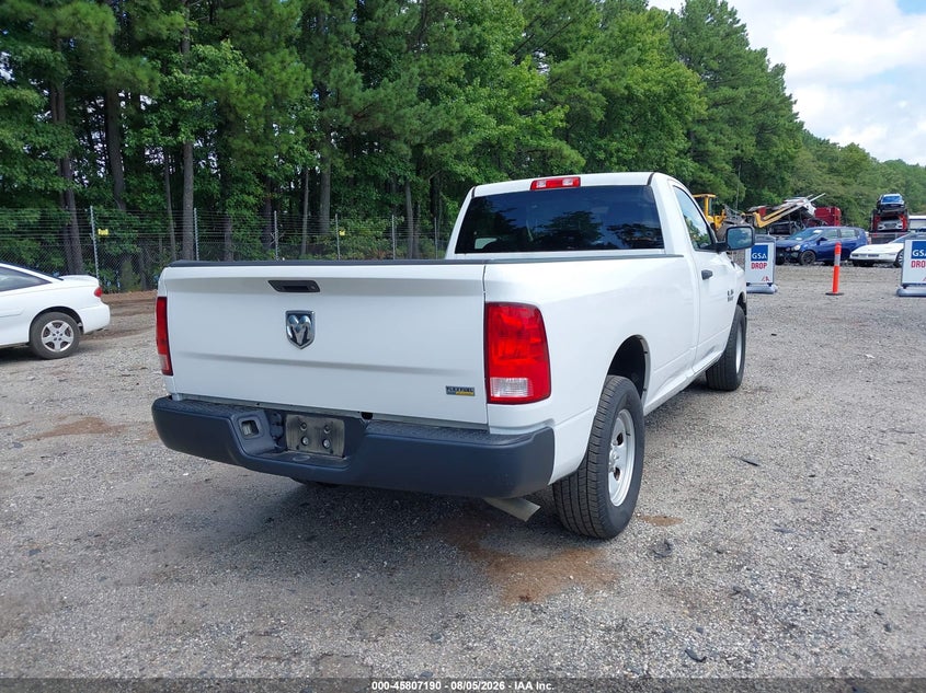 Vin: 3c6jr6dg4hg708173, lot: 46306036, ram 1500 tradesman  4x2 8' box 20174