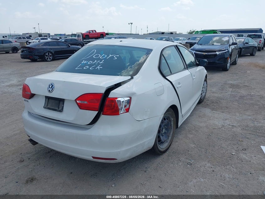 Vin: 3vw2k7aj6bm324036, lot: 46306071, volkswagen jetta 2.0l s 20114