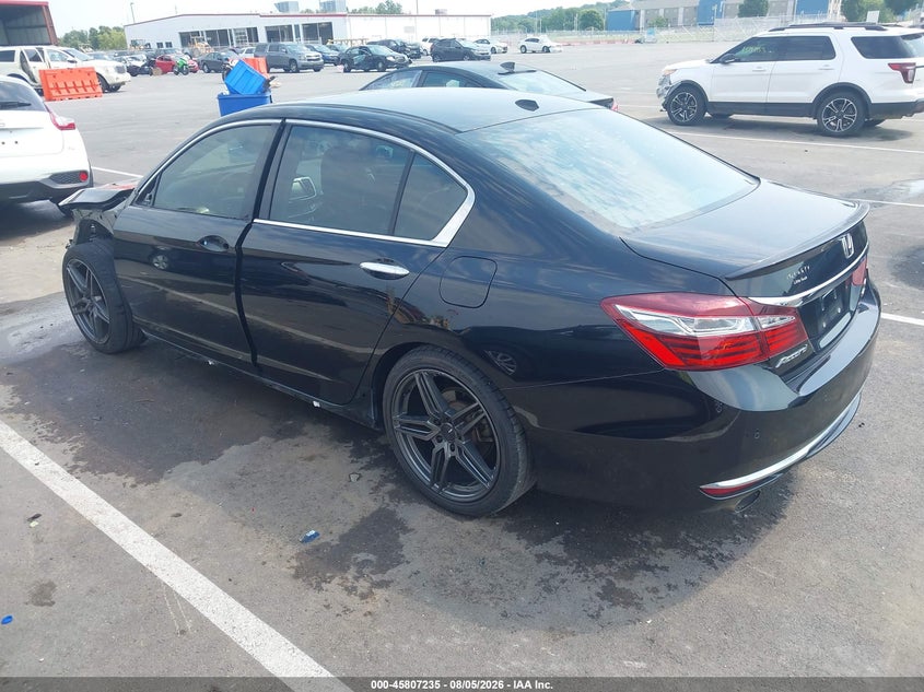 Vin: 1hgcr3f99ha000581, lot: 46306081, honda accord touring v6 20173
