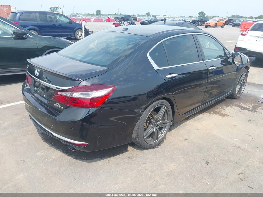 Vin: 1hgcr3f99ha000581, lot: 46306081, honda accord touring v6 20174