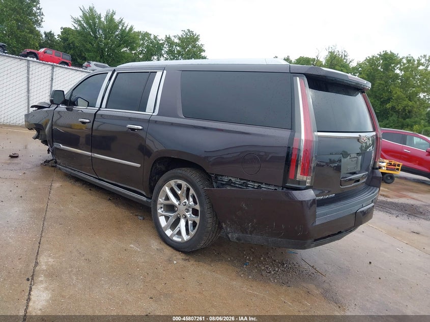 Vin: 1gys4jkj8gr406097, lot: 46306107, cadillac escalade esv premium collection 20163