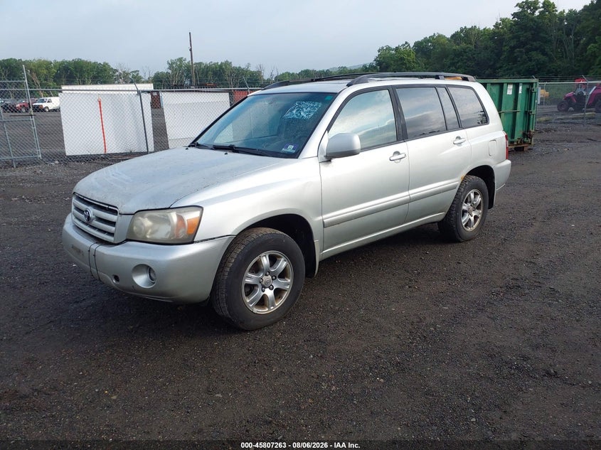 TOYOTA HIGHLANDER 2005 VIN JTEEP21A750077245