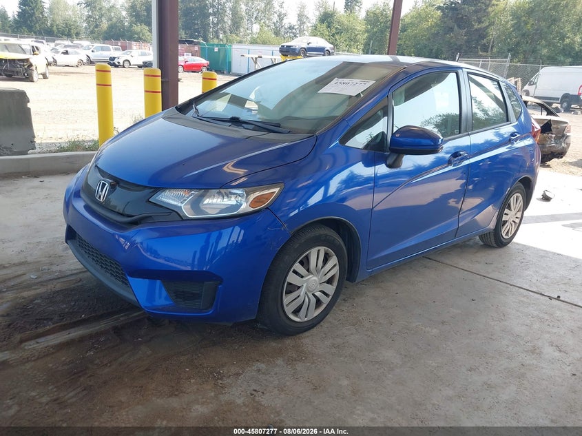 2015 Honda Fit Lx, Right Side, IAAI, VIN 3HGGK5H50FM779221 — photo 2