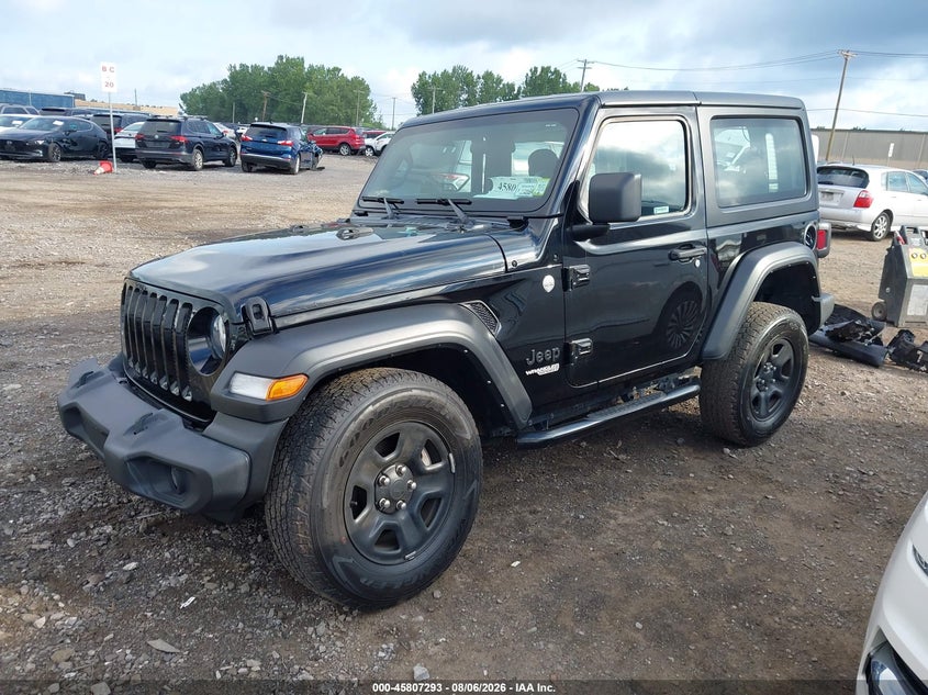 Vin: 1c4gjxag5mw779804, lot: 46306139, jeep wrangler sport 4x4 20212