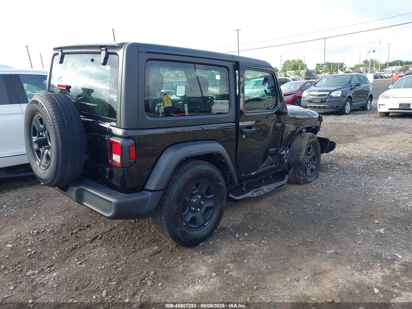 Vin: 1c4gjxag5mw779804, lot: 46306139, jeep wrangler sport 4x4 20214