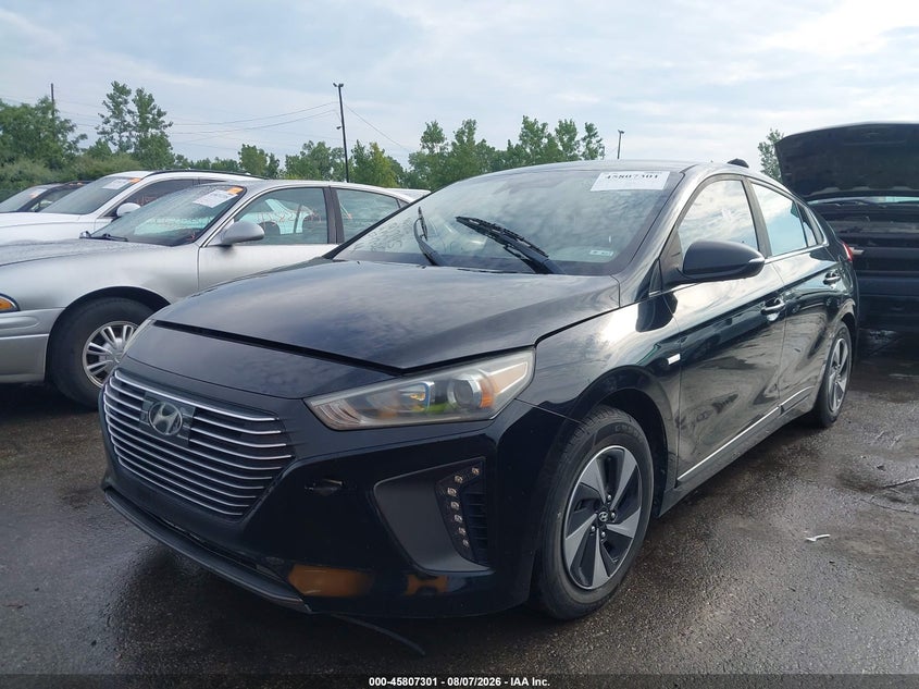 Vin: kmhc75lcxku117975, lot: 46306147, hyundai ioniq hybrid sel 20192