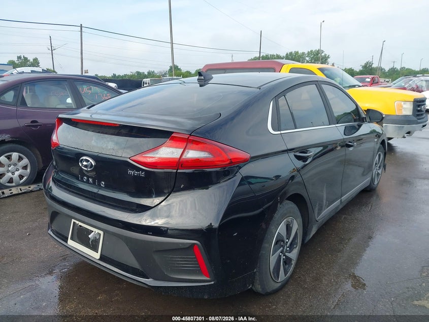 Vin: kmhc75lcxku117975, lot: 46306147, hyundai ioniq hybrid sel 20194