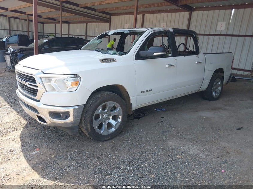 Vin: 1c6rreft0ln386395, lot: 46306162, ram 1500 big horn  4x2 5'7 box 20202