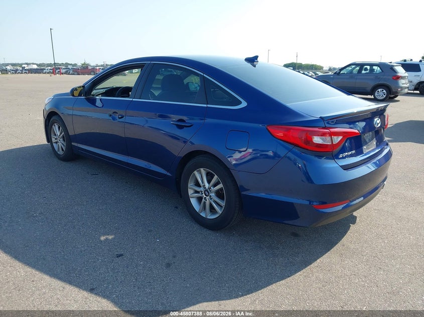 Vin: 5npe24afxhh506959, lot: 46306234, hyundai sonata se 20173