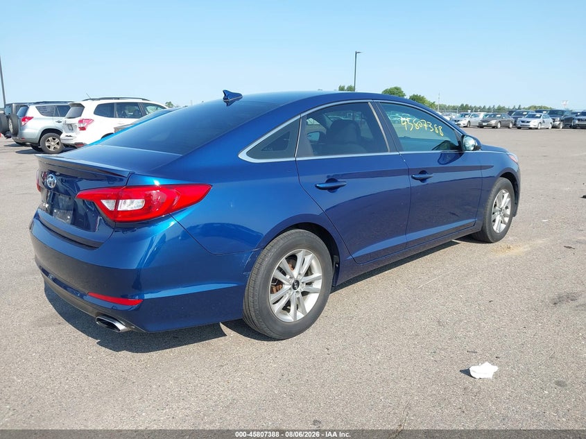 Vin: 5npe24afxhh506959, lot: 46306234, hyundai sonata se 20174