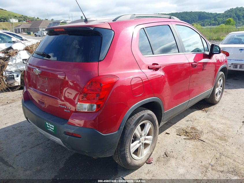 Vin: kl7cjrsb2fb259578, lot: 46306292, chevrolet trax lt 20154