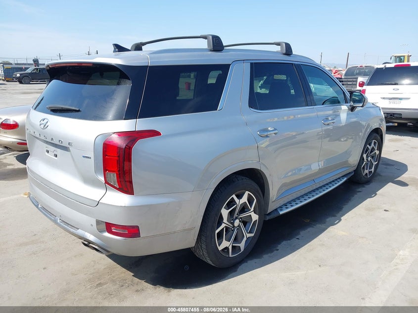 Vin: km8r7dhe6nu469194, lot: 46306301, hyundai palisade calligraphy 20224