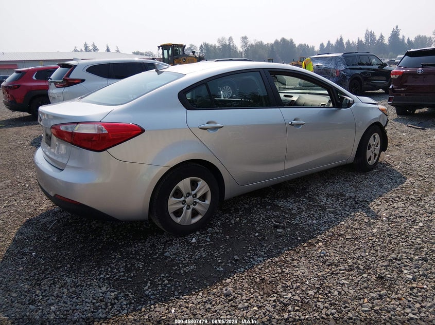 Vin: knafk4a63f5314376, lot: 46306325, kia forte lx 20154