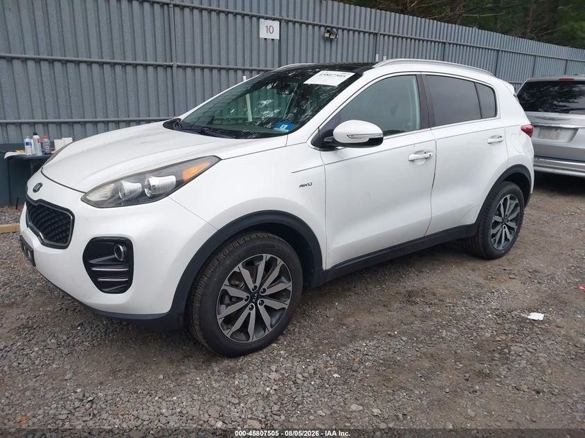 Vin: kndpncac8h7055860, lot: 46306352, kia sportage ex 20172