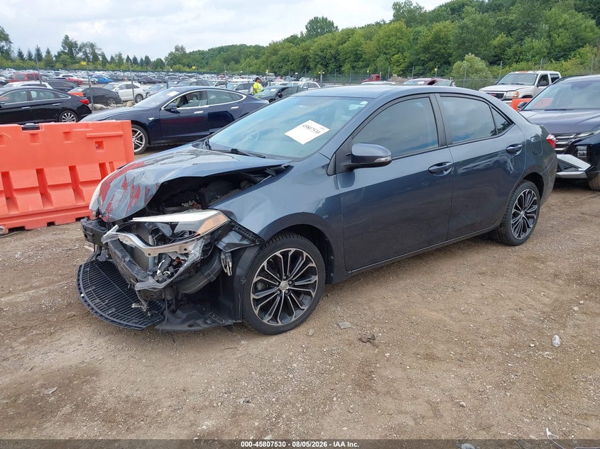 2015 Toyota Corolla, Удар спереди, IAAI, VIN 2T1BURHE4FC570079 — фото 2