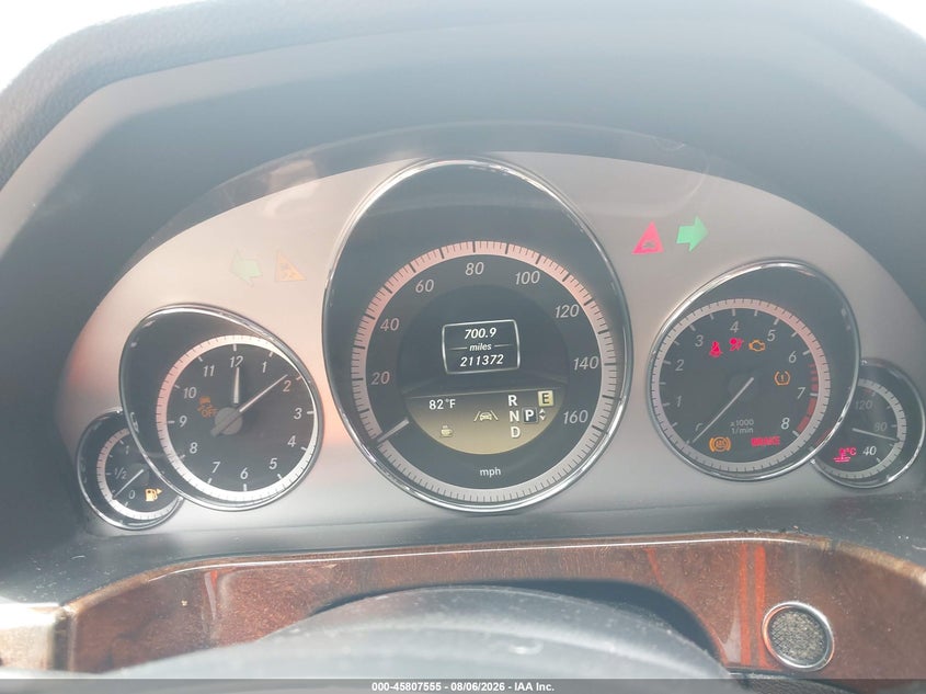 2012 MERCEDES-BENZ E-KLASSE SEDAN 3.5L V-6 DI, DOHC, VVT, 302HP