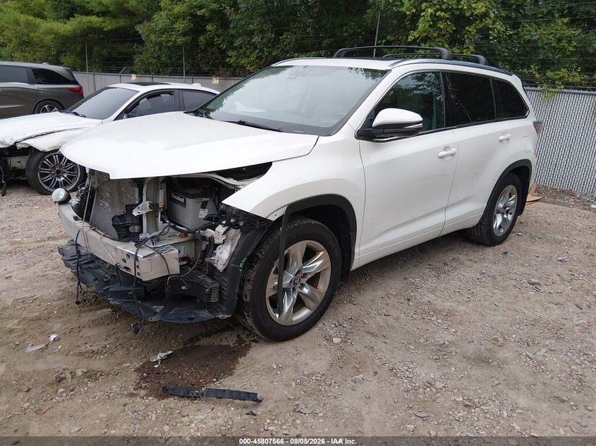 Vin: 5tddkrfh4gs347710, lot: 46306412, toyota highlander limited platinum v6 20162