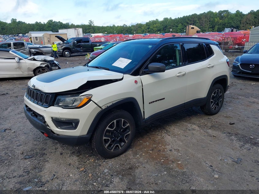 Vin: 3c4njddb2lt167196, lot: 46306424, jeep compass trailhawk 4x4 20202