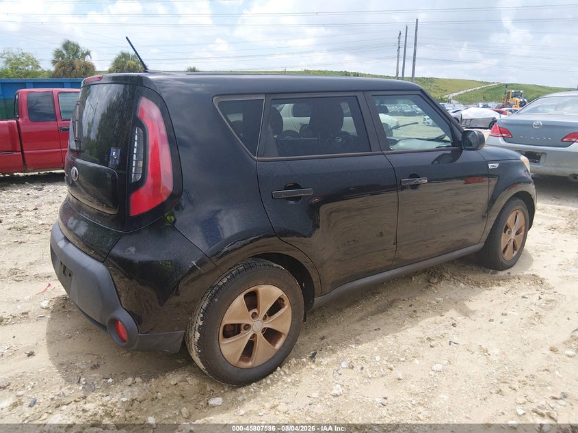Vin: kndjn2a29g7368485, lot: 46306431, kia soul 20164