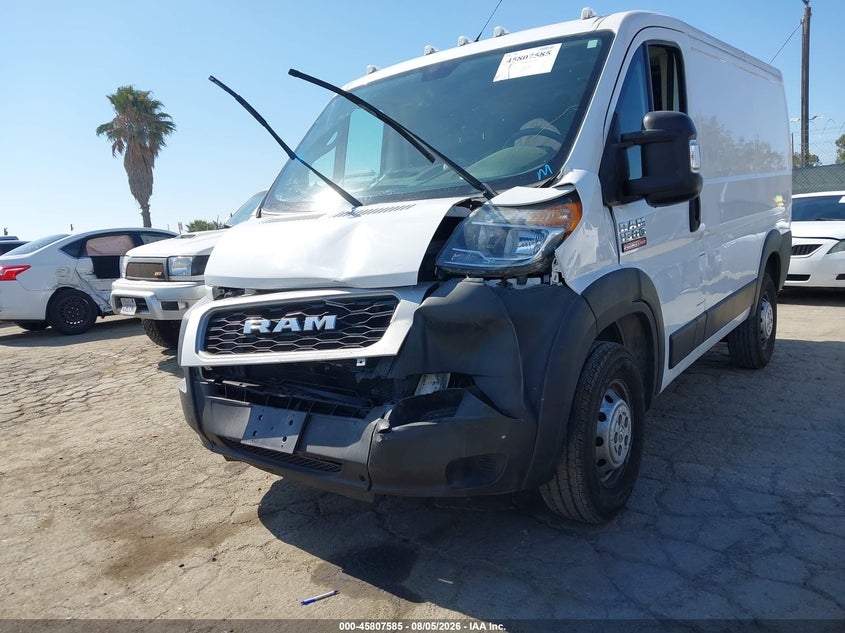 Vin: 3c6lrvng3me546382, lot: 46306432, ram promaster 1500 low roof 118 wb 20212