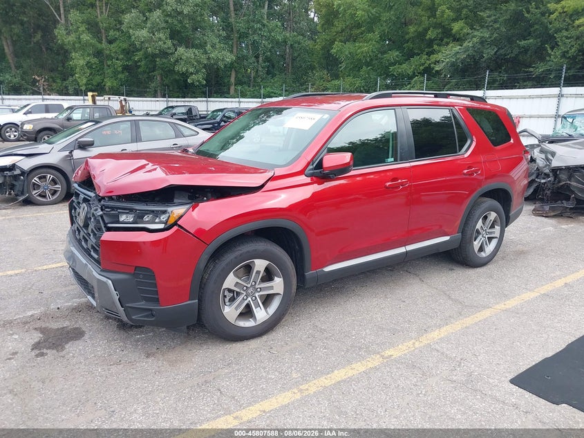 Vin: 5fnyg1h47tb001809, lot: 46306434, honda pilot ex-l 20262