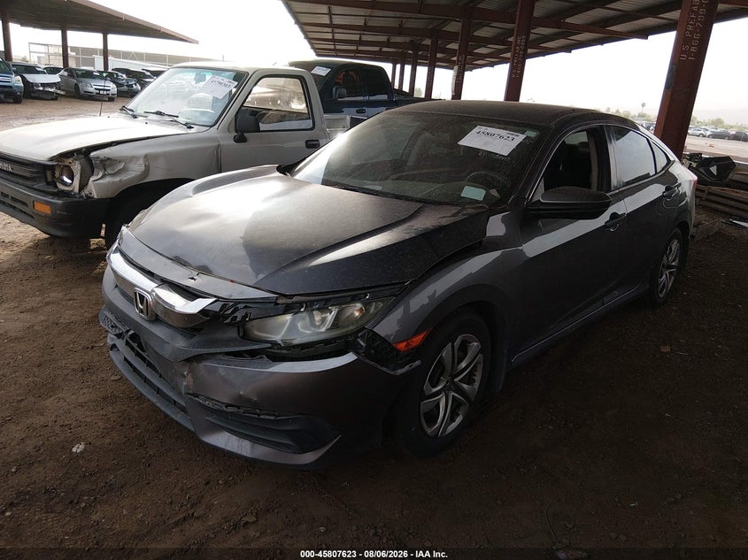 Vin: 19xfc2f58ge077605, lot: 46306469, honda civic lx 20162