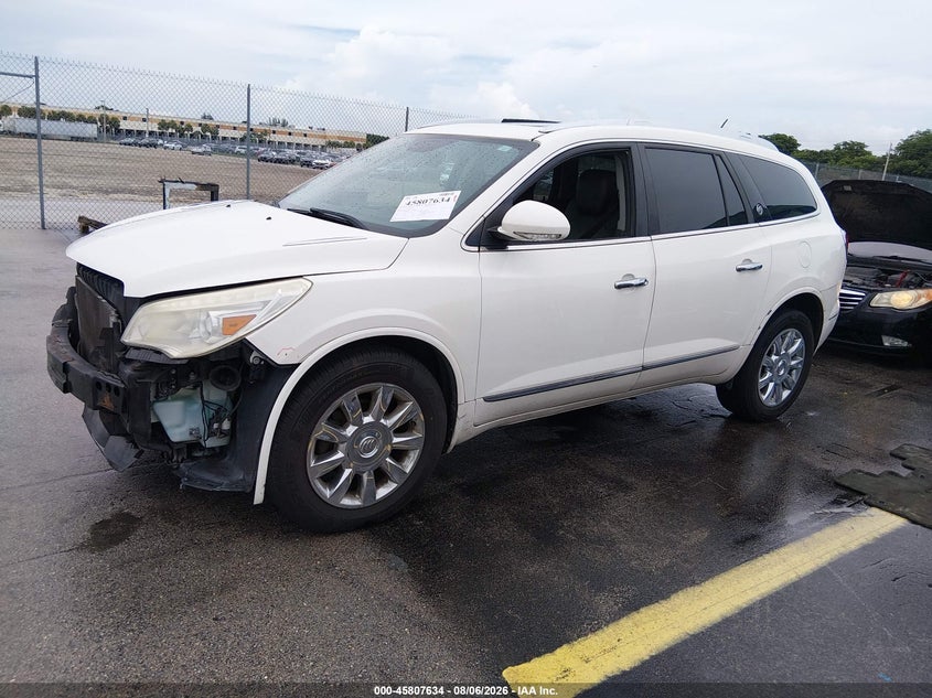 Vin: 5gakrdkd8dj138618, lot: 46306480, buick enclave premium 20132