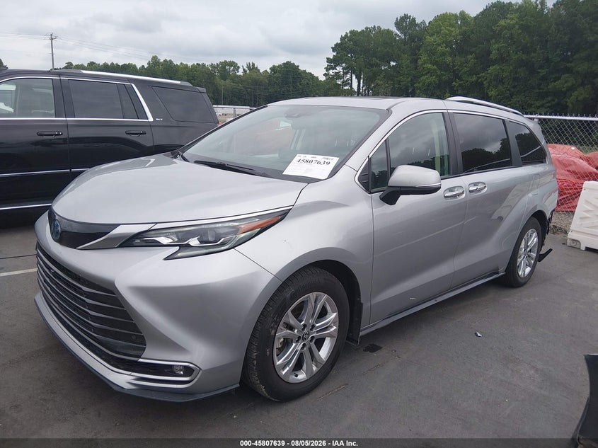 Vin: 5tdeskfc3rs145525, lot: 46306486, toyota sienna platinum 20242
