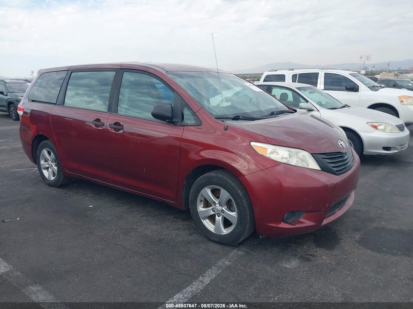 Vin: 5tdka3dc1cs009917, lot: 46306493, toyota sienna base 7 passenger 2012 img_1