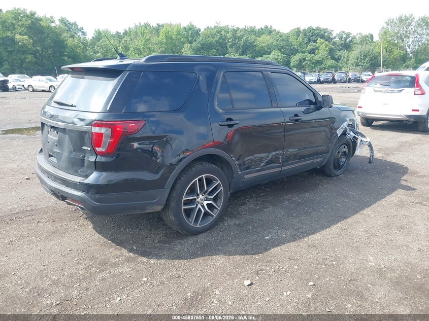 Vin: 1fm5k8d87jga33516, lot: 46306497, ford explorer xlt 20184