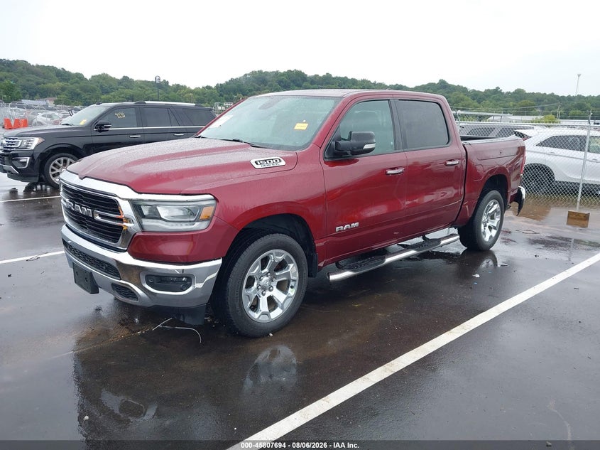 Vin: 1c6srfft3kn827247, lot: 46306540, ram 1500 big horn/lone star  4x4 5'7 box 20192