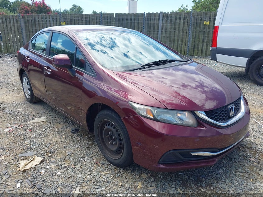 Vin: 19xfb2f59de254144, lot: 46306542, honda civic lx 2013 img_1