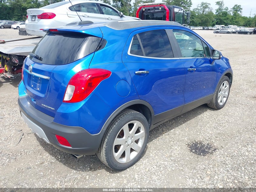 Vin: kl4cjbsb0fb129948, lot: 46306558, buick encore convenience 20154