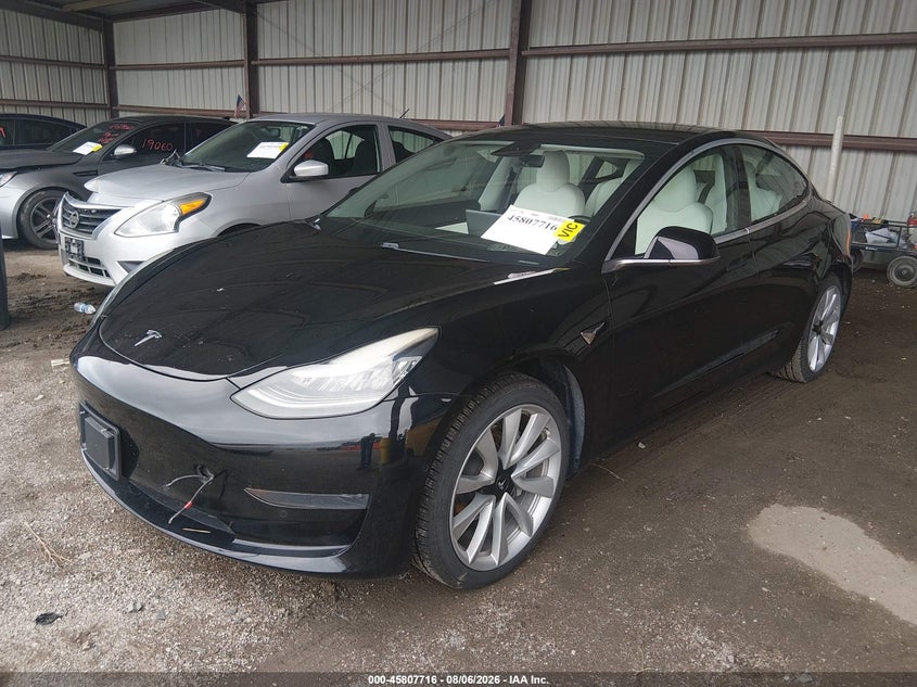 2020 Tesla Model 3, Затопление, IAAI, VIN 5YJ3E1EA1LF606810 — фото 2