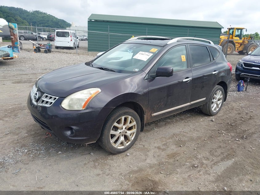 Vin: jn8as5mv5dw611229, lot: 46306600, nissan rogue sv w/sl pkg 20132