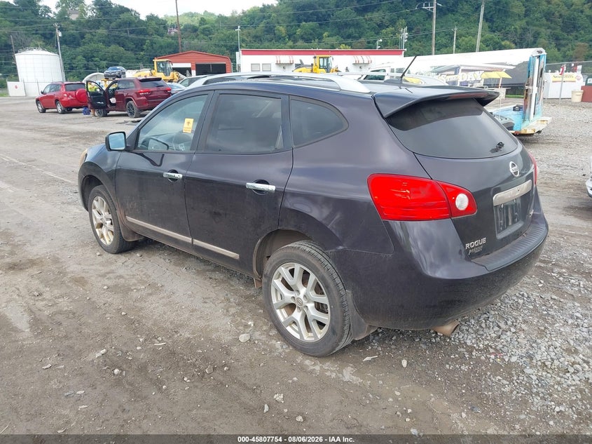 Vin: jn8as5mv5dw611229, lot: 46306600, nissan rogue sv w/sl pkg 20133