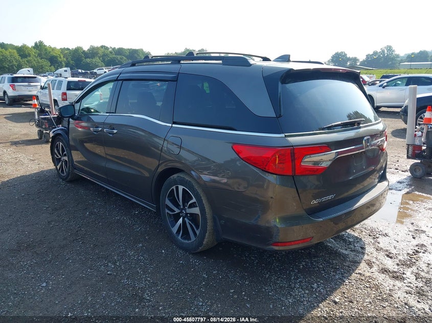 Vin: 5fnrl6h90jb036861, lot: 46306643, honda odyssey elite 20183