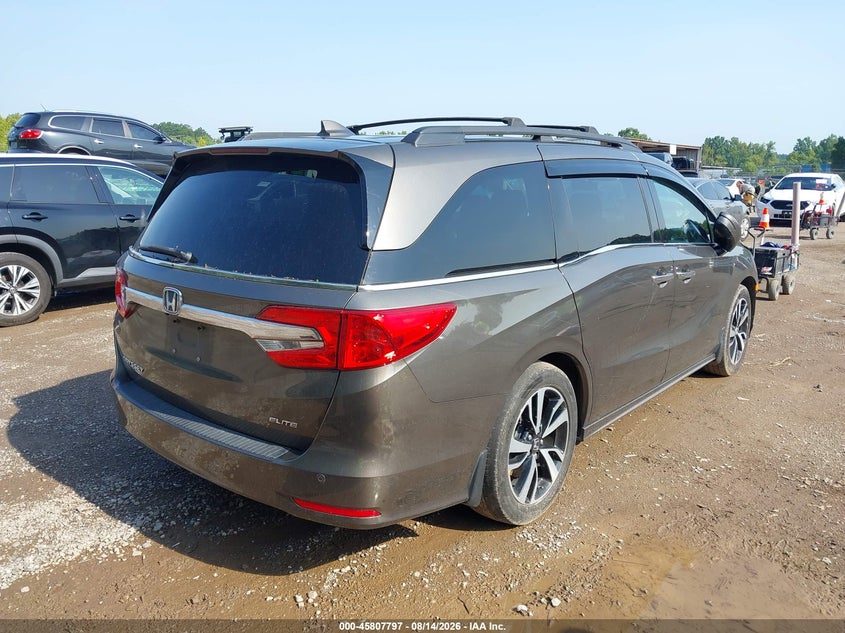 Vin: 5fnrl6h90jb036861, lot: 46306643, honda odyssey elite 20184