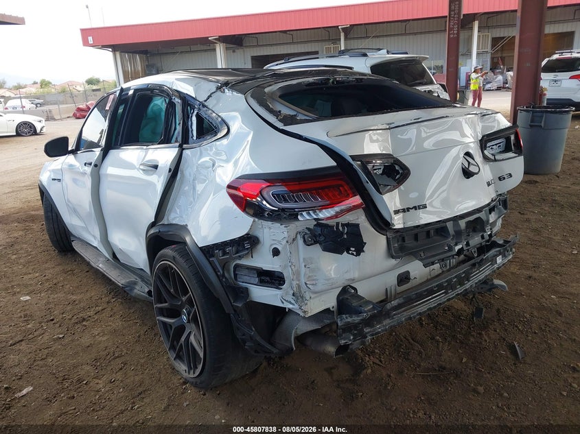 Vin: wdc0j8jb6lf746962, lot: 46306684, mercedes-benz amg glc 63 coupe 4matic 20203