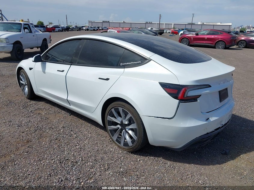 2025 TESLA MODEL 3 auction photo 3