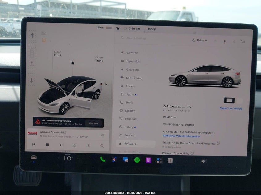 2025 TESLA MODEL 3 auction photo 7