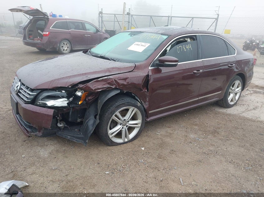 2014 VOLKSWAGEN PASSAT SEDAN 2.0L I-4 DI, DOHC, TURBO, 140HP