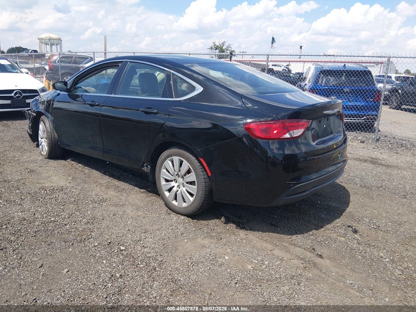 Vin: 1c3cccfb3gn134081, lot: 46306724, chrysler 200 lx 20163