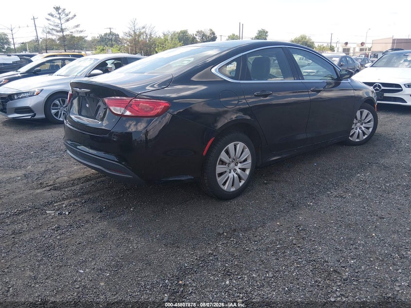 Vin: 1c3cccfb3gn134081, lot: 46306724, chrysler 200 lx 20164
