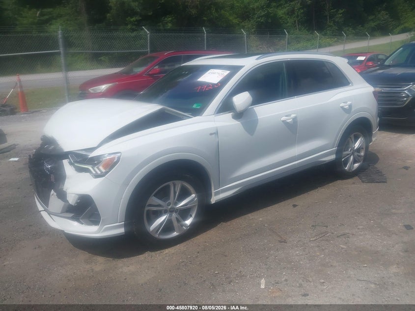 Vin: wa1eecf3xn1082924, lot: 46306766, audi q3 premium plus 45 tfsi s line quattro tiptronic 20222