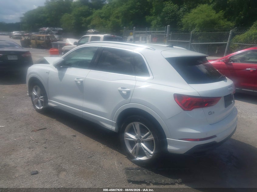 Vin: wa1eecf3xn1082924, lot: 46306766, audi q3 premium plus 45 tfsi s line quattro tiptronic 20223