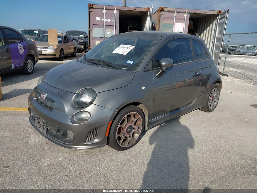 2013 Fiat 500, Normal Wear & Tear, IAAI, VIN 3C3CFFHH9DT613532 — photo 2